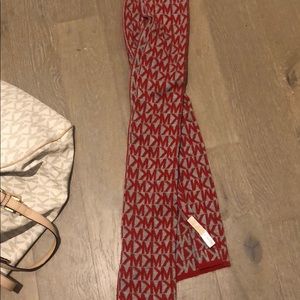 Red and Gray MK Scarf Authentic from Dillards
